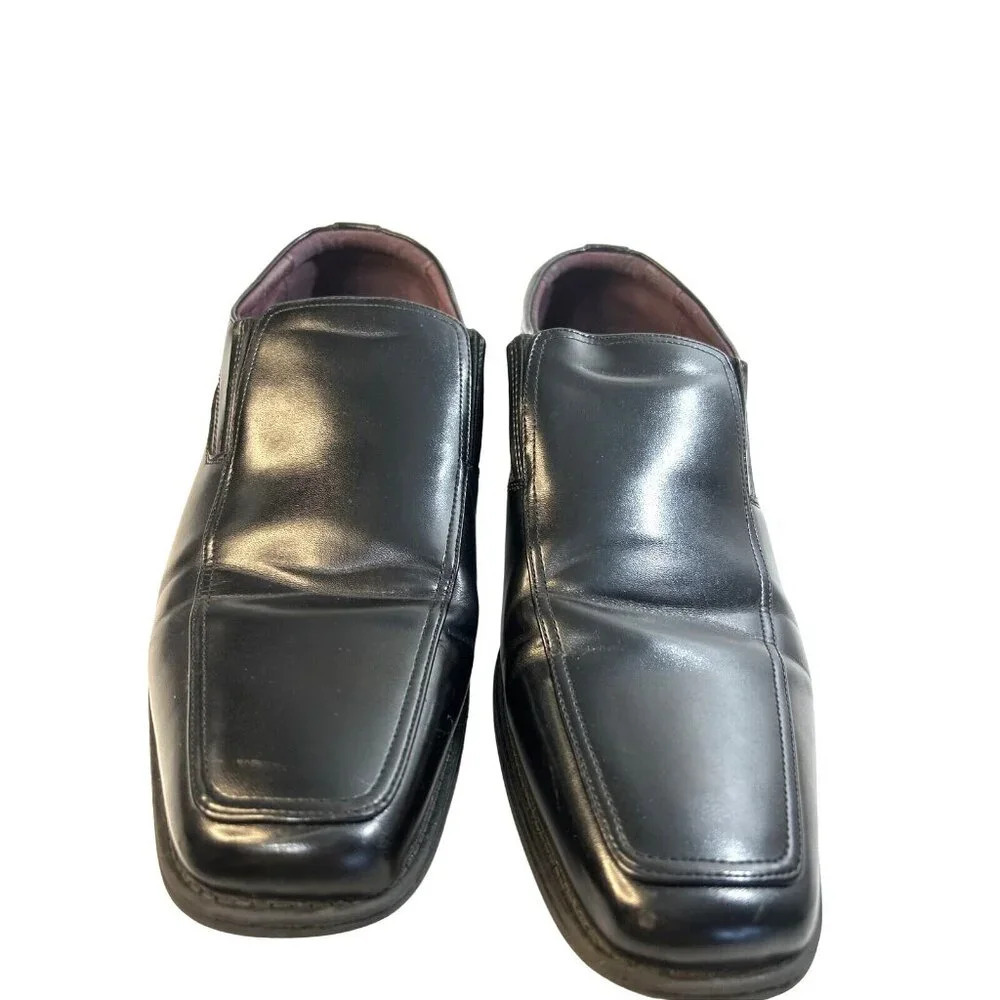 Freeman Mens Shoes Size 13 Black Flex Fit Shoes Henson Black Slip On Dress Loafe